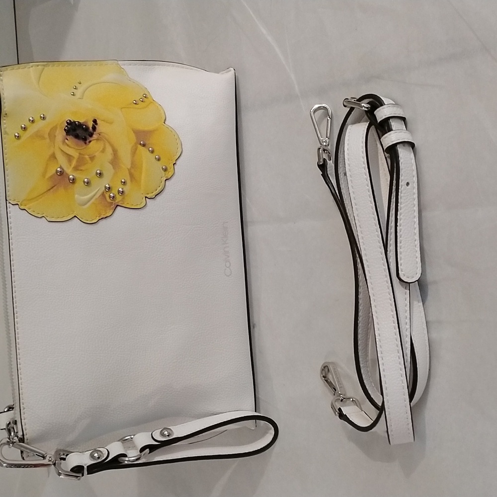 Calvin Klein clutch purse with shoulder strap